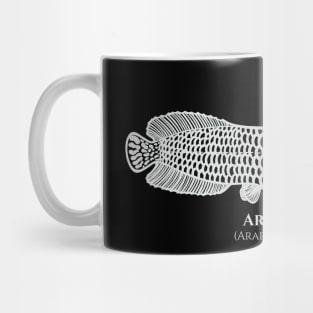 Arapaima with Common and Scientific Names - fish design for fisherman Mug